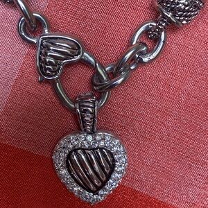 Silver Heart Pendant Necklace